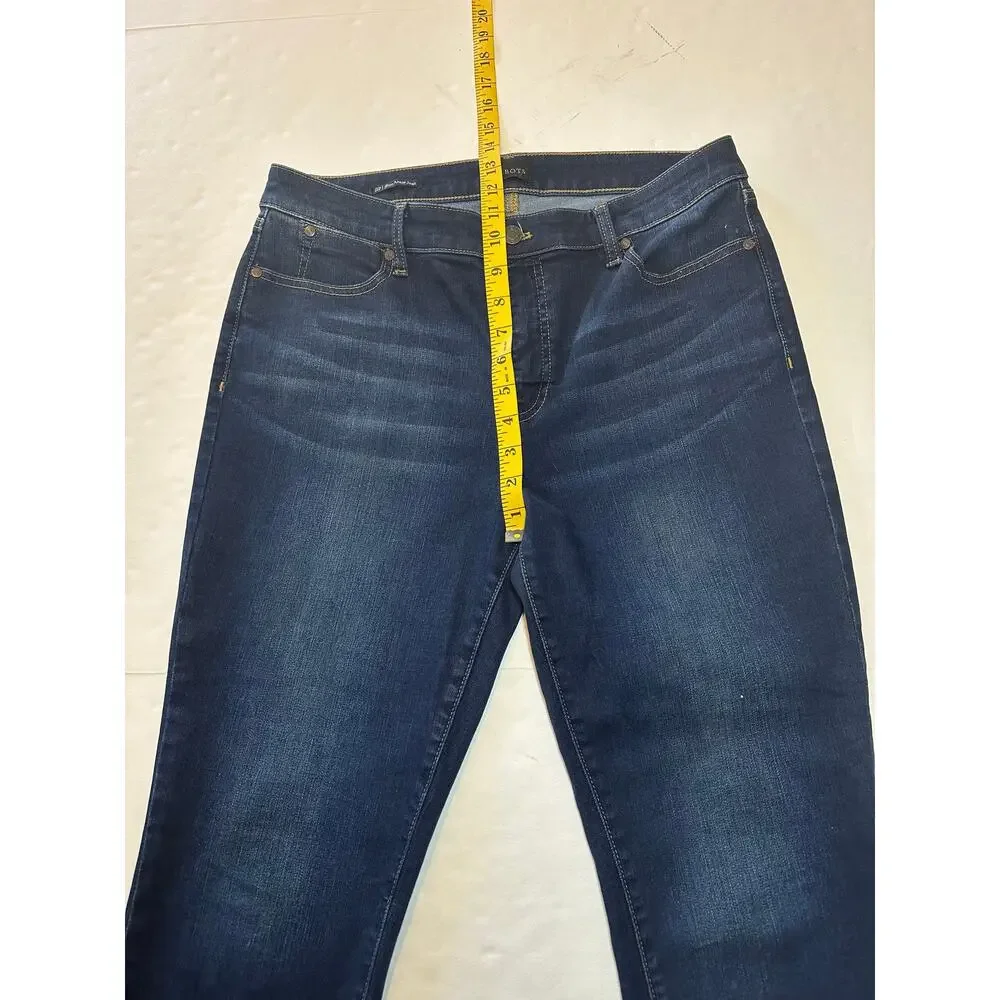 Talbots Denim Slim Ankle Jeans Dark Wash Women’s Size 12 Petite Stretch - Picture 3 of 8